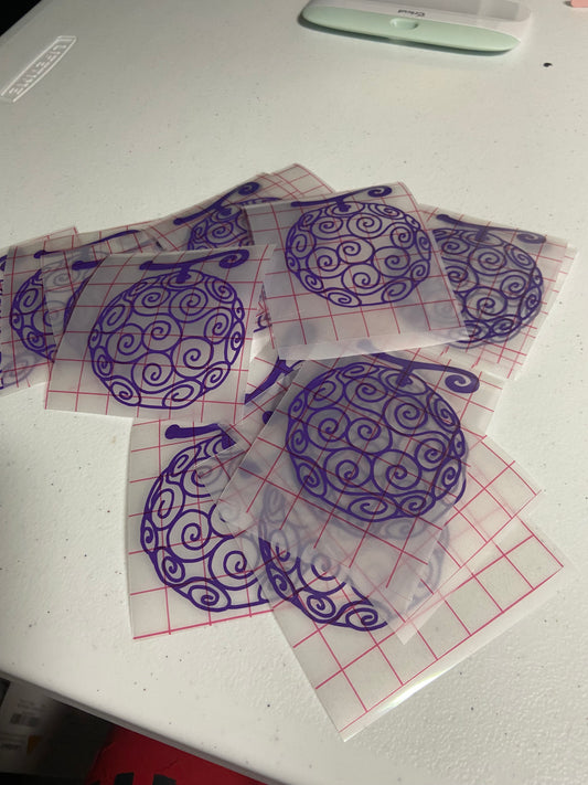 Silly Pirate Fruit Vinyl Decals (Multi Opt.)