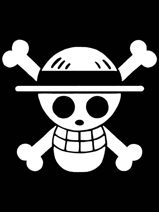 Silly Pirate Jolly Roger Vinyl Decal (Multi Opt)